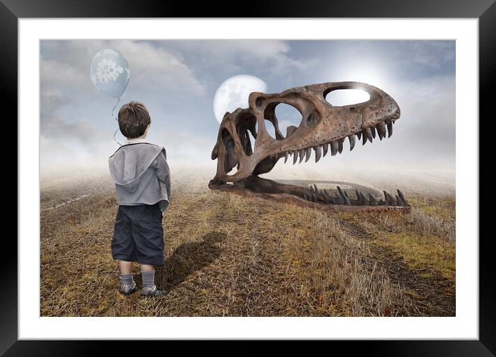 Didureallythinkyousaurus? Framed Mounted Print by Dave Urwin