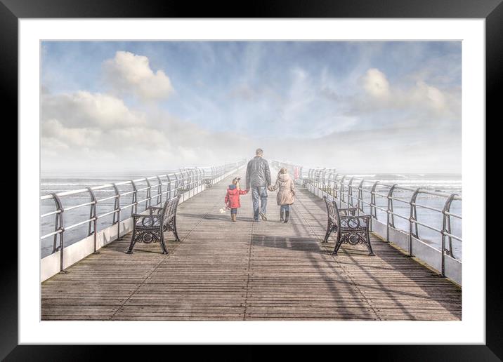 The Pier Framed Mounted Print by Dave Urwin