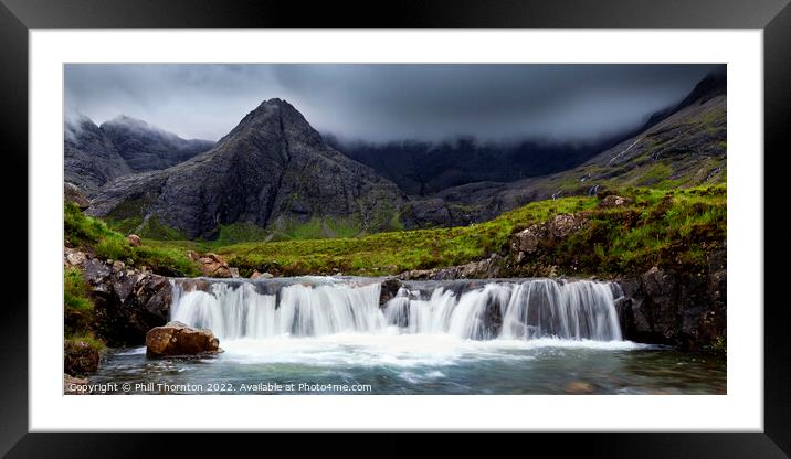 Calm before the storm, Fairy Pools. No.2 Framed Mounted Print by Phill Thornton