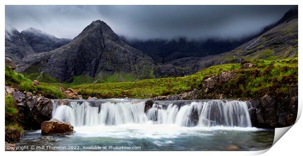 Calm before the storm, Fairy Pools. No.2 Print by Phill Thornton