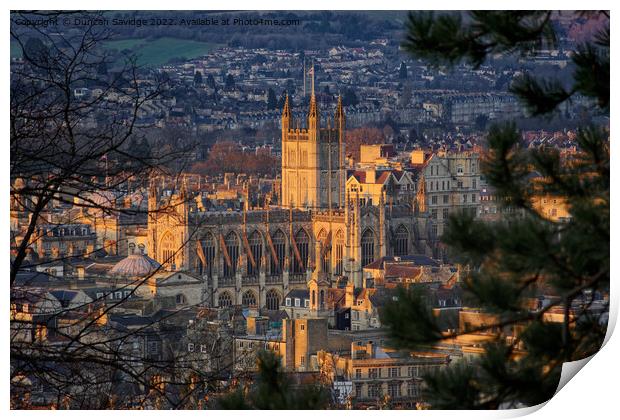 Bath Abbey 3D glow Print by Duncan Savidge