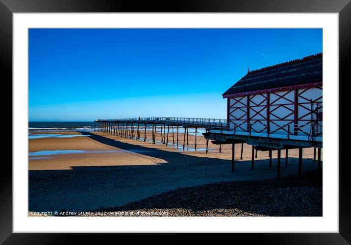 Saltburn Pier Framed Mounted Print by Andrew  Sturdy