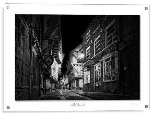 Little Shambles in mono  black and white Acrylic by JC studios LRPS ARPS