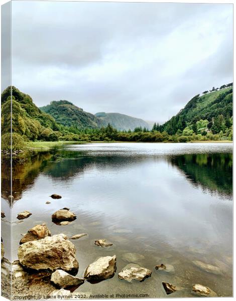 Glendalough Valley, Co. Wicklow, Ireland Canvas Print by Laura Byrnes