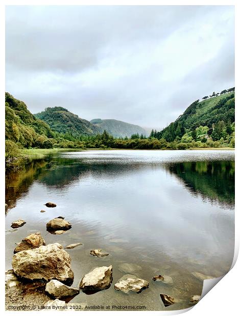 Glendalough Valley, Co. Wicklow, Ireland Print by Laura Byrnes