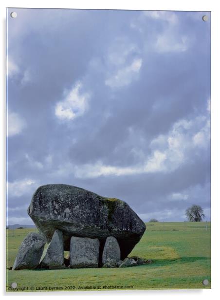 Brownshill Dolmen, Co. Carlow, Ireland Acrylic by Laura Byrnes