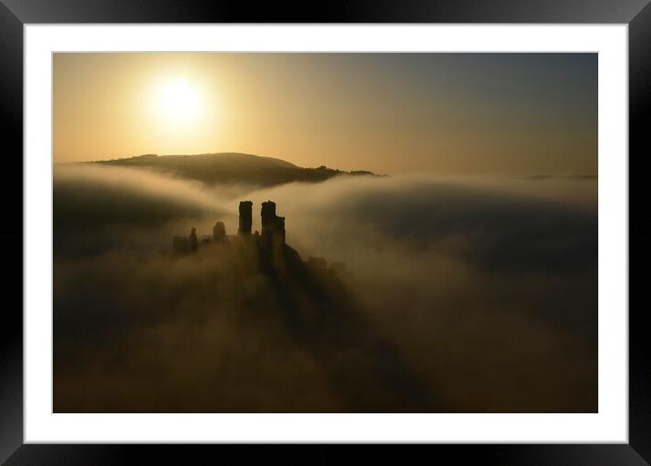 Raging Mists Framed Mounted Print by David Neighbour