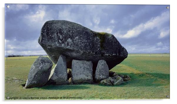 Neolithic Dolmen, Co. Carlow, Ireland Acrylic by Laura Byrnes