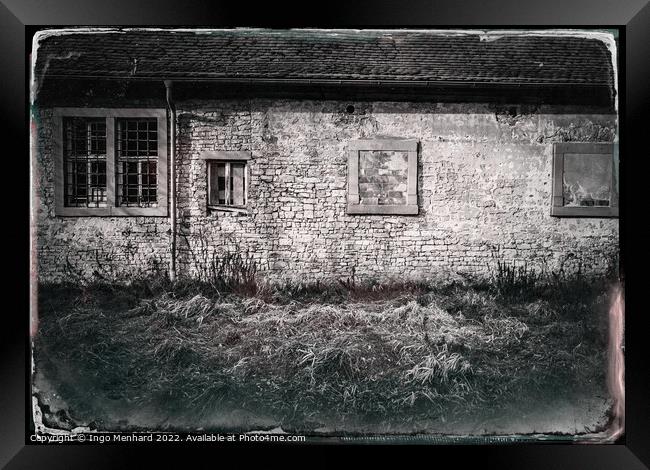 Abstract The old barn Framed Print by Ingo Menhard