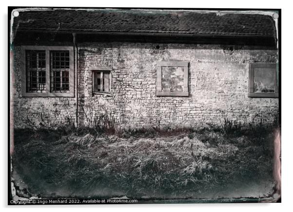 Abstract The old barn Acrylic by Ingo Menhard