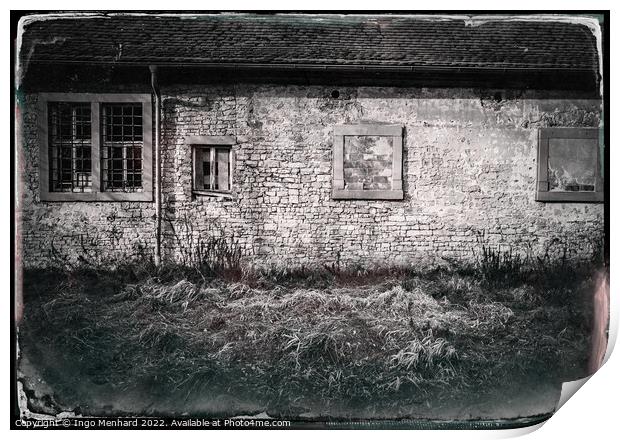 Abstract The old barn Print by Ingo Menhard