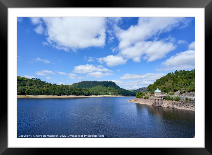 Garreg Ddu Reservoir, Elan Valley, Powys, Mid Wales Framed Mounted Print by Gordon Maclaren