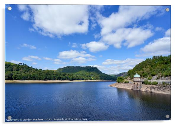 Garreg Ddu Reservoir, Elan Valley, Powys, Mid Wales Acrylic by Gordon Maclaren