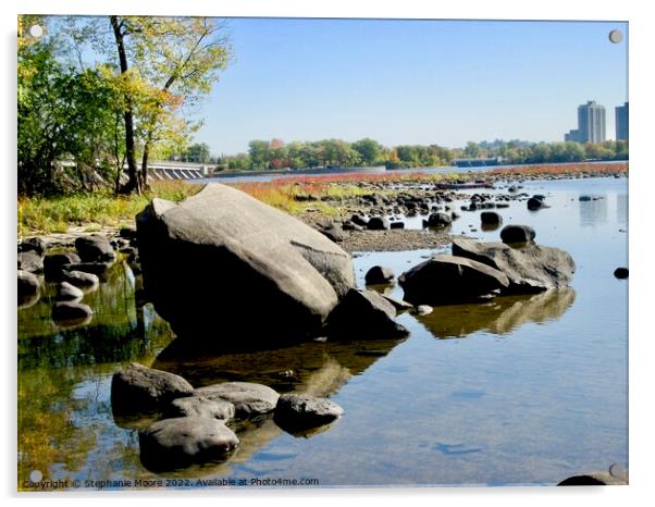 Huge Rocks Acrylic by Stephanie Moore