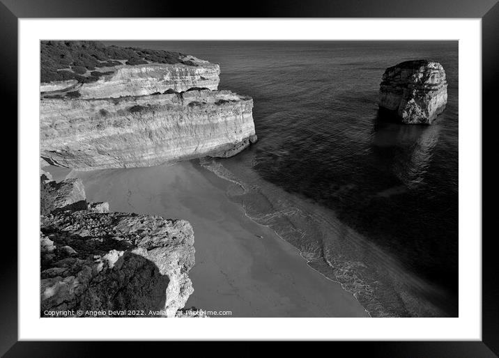 Malhada do Baraco Beach Overview Framed Mounted Print by Angelo DeVal