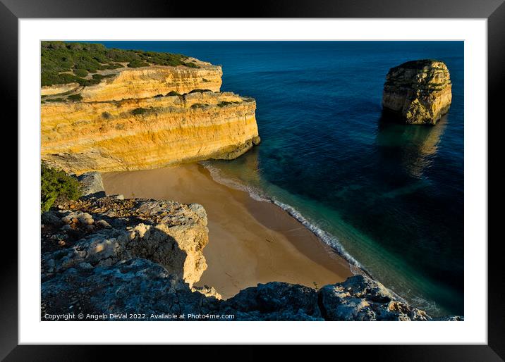 Malhada do Baraco Beach Overview Framed Mounted Print by Angelo DeVal