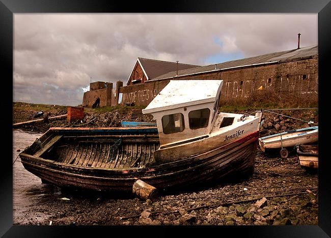 The Boat Jennifer - Paddy's Hole Framed Print by Trevor Kersley RIP
