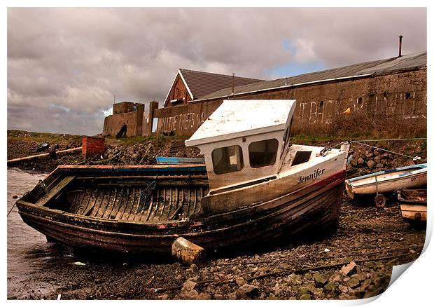 The Boat Jennifer - Paddy's Hole Print by Trevor Kersley RIP