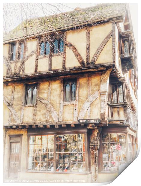 Ancient Charm in Oxford Print by Beryl Curran