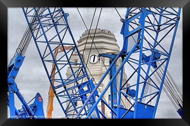 Old Wembley Stadium Framed Print by Kevin Plunkett