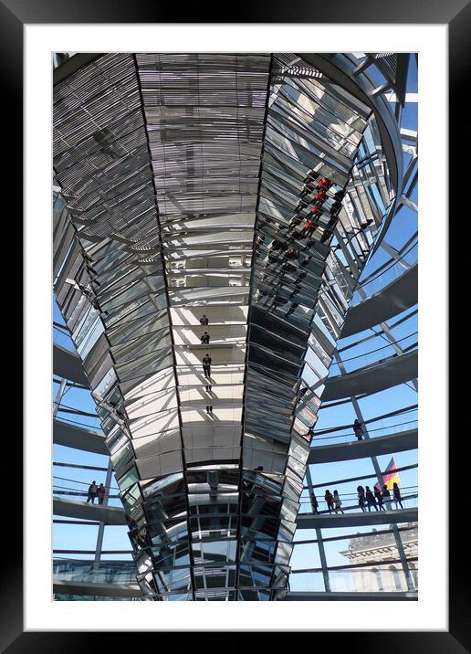 Reichstag Dome German Bundestag Berlin Germany Framed Mounted Print by Andy Evans Photos
