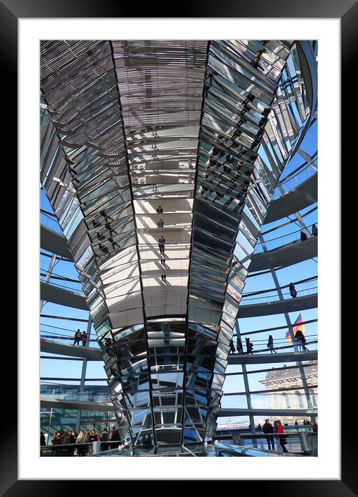 Reichstag Dome German Bundestag Berlin Germany Framed Mounted Print by Andy Evans Photos