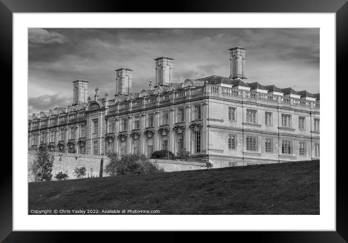 Clare College, Cambridge Framed Mounted Print by Chris Yaxley