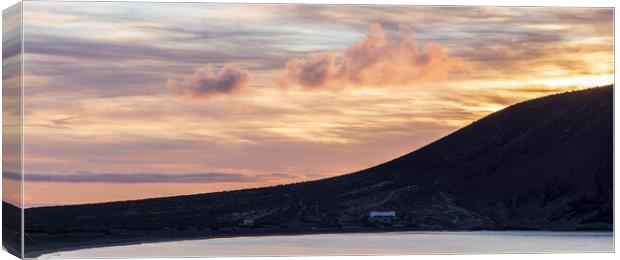 Clouds at dawn over Tejita Tenerife Canvas Print by Phil Crean