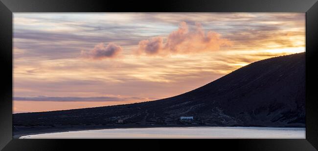 Clouds at dawn over Tejita Tenerife Framed Print by Phil Crean