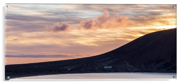 Clouds at dawn over Tejita Tenerife Acrylic by Phil Crean