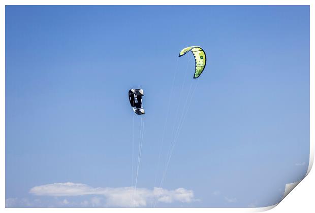 Kites against a blue sky Print by Phil Crean