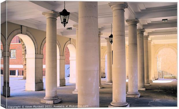 The Cloisters next to Temple Church London Canvas Print by Kevin Plunkett