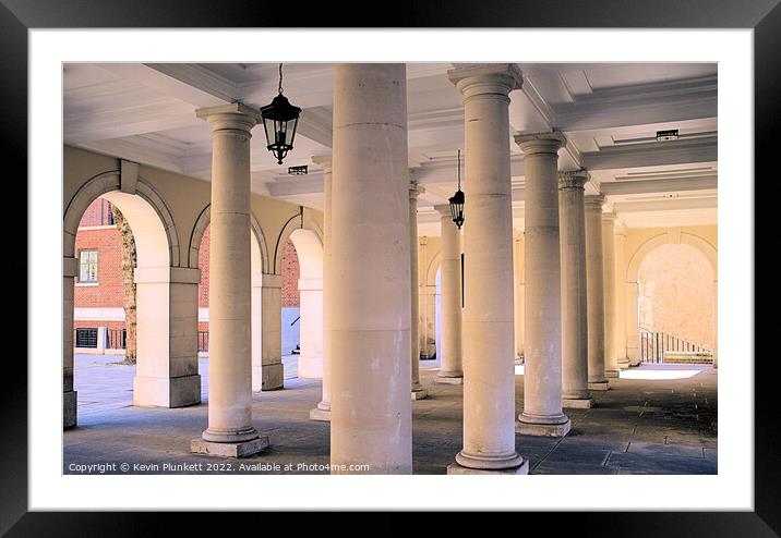 The Cloisters next to Temple Church London Framed Mounted Print by Kevin Plunkett