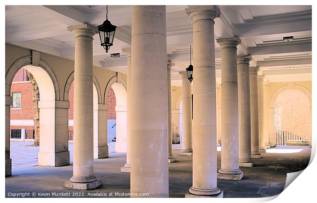The Cloisters next to Temple Church London Print by Kevin Plunkett