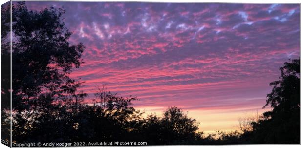 Evening Sky Canvas Print by Andy Rodger