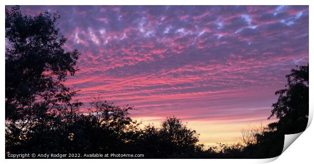 Evening Sky Print by Andy Rodger