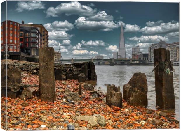 The Towering Shard Canvas Print by Roger Mechan