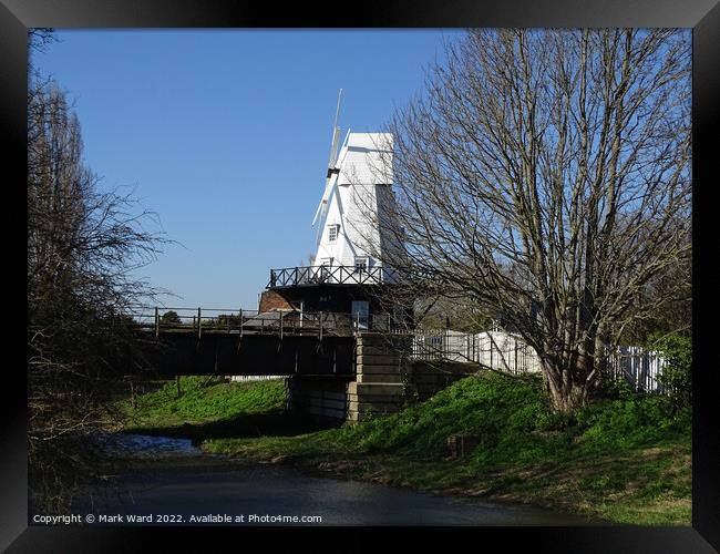 Rye Windmill on the River Tillingham Framed Print by Mark Ward