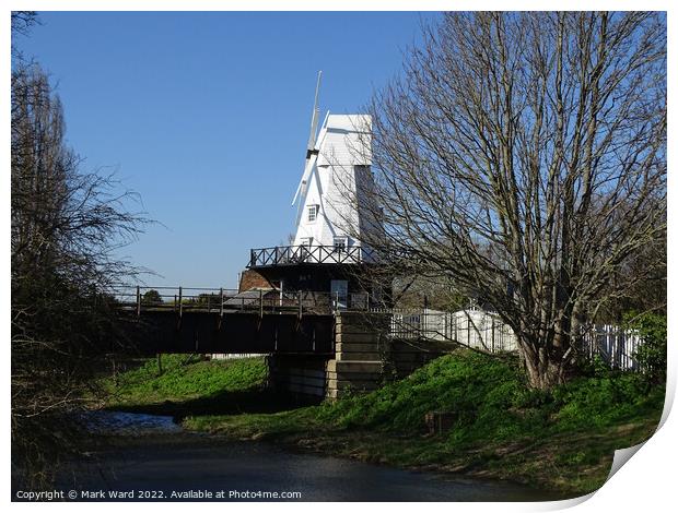 Rye Windmill on the River Tillingham Print by Mark Ward