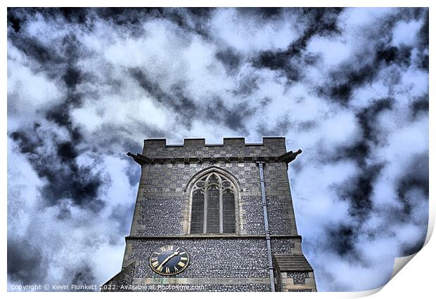 St John the Baptist Church, Barnet Print by Kevin Plunkett