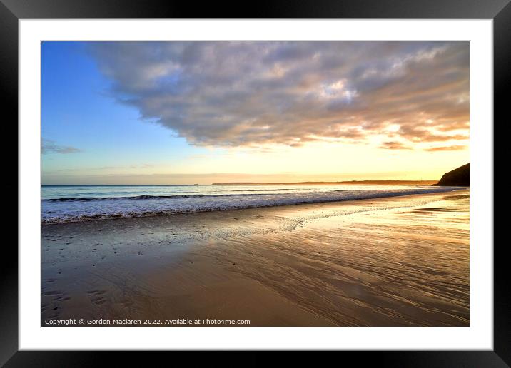 Winter Sunrise over Carbis Bay Framed Mounted Print by Gordon Maclaren