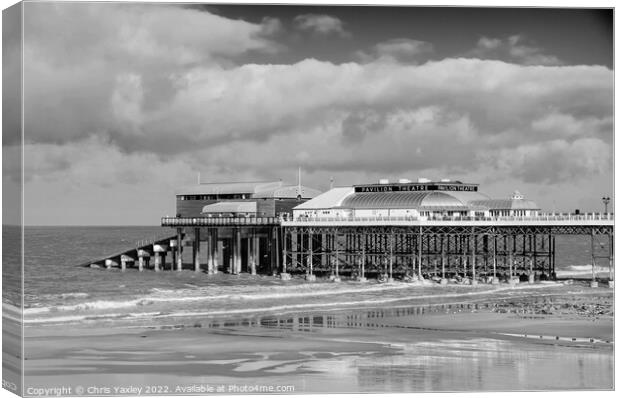 Cromer Pier on the North Norfolk Coast Canvas Print by Chris Yaxley