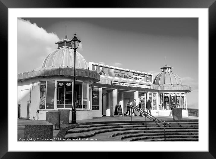 Entrance to Cromer Pier, North Norfolk Coast Framed Mounted Print by Chris Yaxley