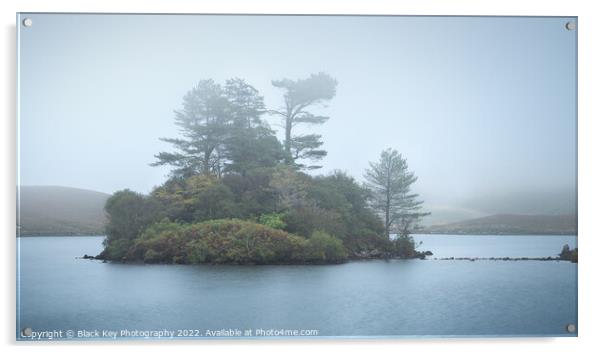Cregennan Lakes Island Acrylic by Black Key Photography