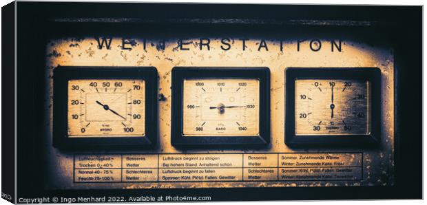 The old golden weather station Canvas Print by Ingo Menhard