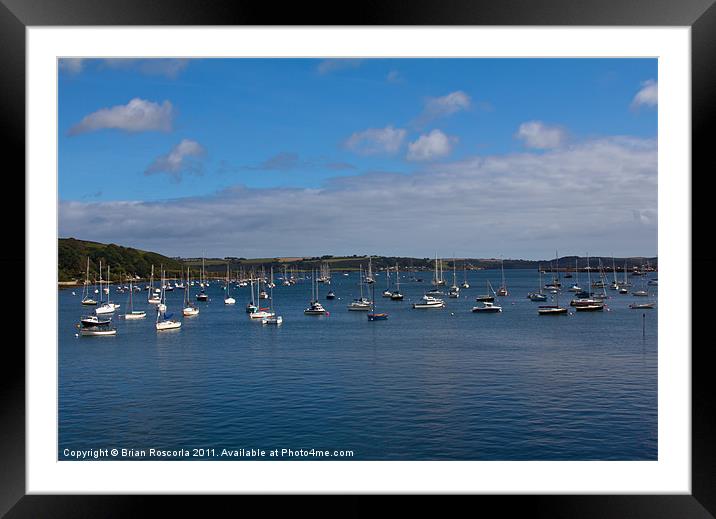 Falmouth Harbour Framed Mounted Print by Brian Roscorla