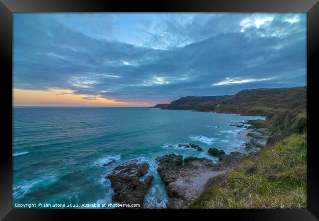 Devon coastline  Framed Print by Ian Stone