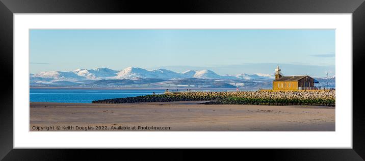 Morecambe Bay winter panorama Framed Mounted Print by Keith Douglas