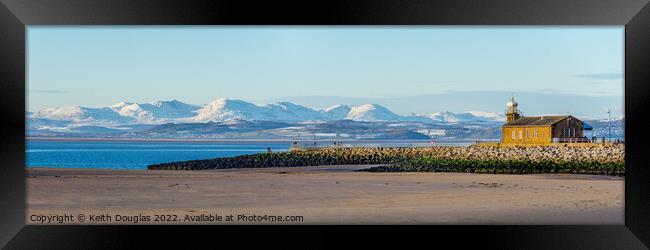 Morecambe Bay winter panorama Framed Print by Keith Douglas