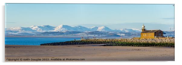 Morecambe Bay winter panorama Acrylic by Keith Douglas